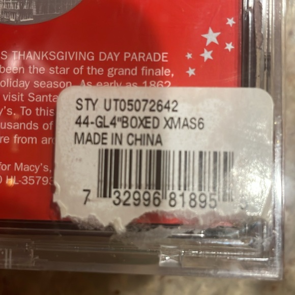 Macys Holiday Lane Santa in sleigh tree ornament - Picture 6 of 6